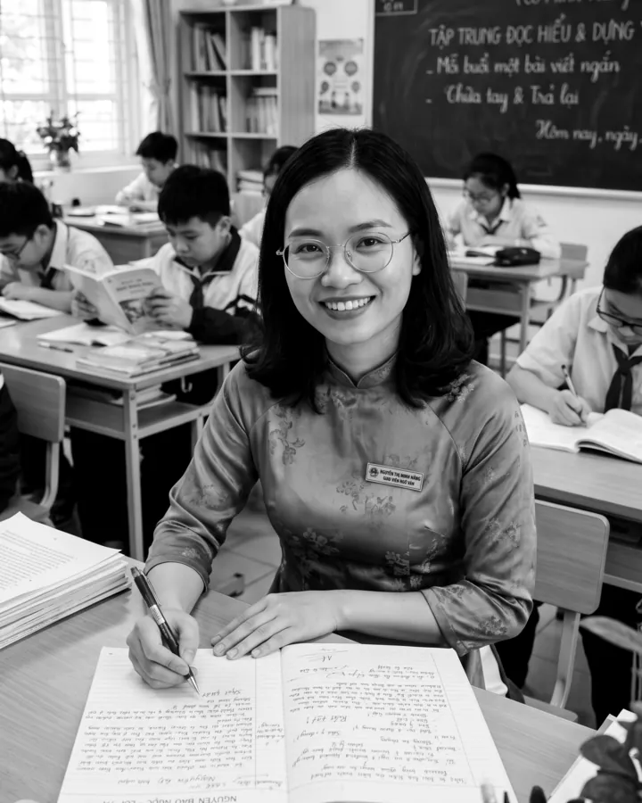 Cô Nguyễn Thị Minh Hằng, giáo viên môn Ngữ văn